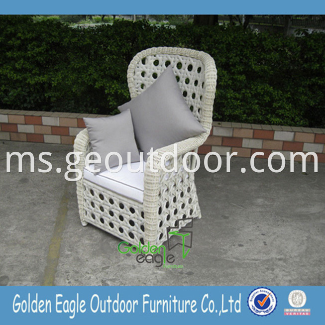 Wicker Aluminum Tube Chair Set